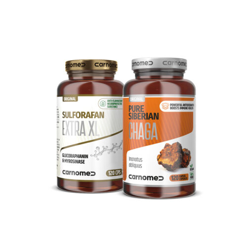 Sulforafan EXTRA XL 120 cps + Pure Siberian CHAGA 500mg 120 cps