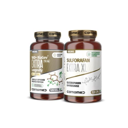 NAD+ RiaGev® EXTRA Longevity 120 cps + Sulforafan EXTRA 120 cps